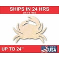 thumbnail image 1 of Unfinished Wood Crab Silhouette - Craft- up to 46" DIY 20" / 3/4", 1 of 3