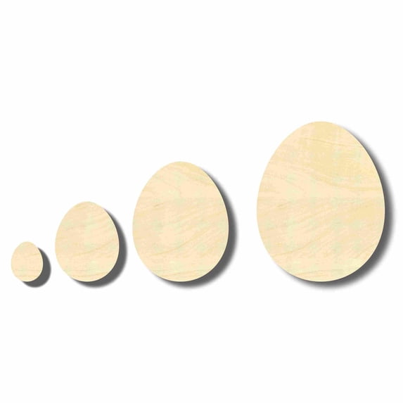 Unfinished Wood Craft Easter Eggs up to 46" DIY 18" / 1"