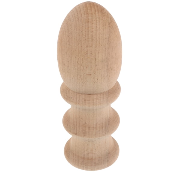 DEEPCRAFF Beige Wood Finials for Furniture Posts, Unfinished Decorative Toppers for Home Decor and Projects