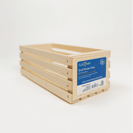 Hello Hobby Unfinished Wood Crate, 12 in x 5.5 in X 4 in