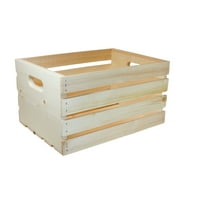 Hello Hobby Unfinished Wood Crate, 18 in x 12.5 in x 9.5 in