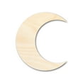 thumbnail image 1 of Unfinished Wood Crescent Moon Shape 12" / 1/2", 1 of 8