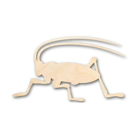 Unfinished Wood Cricket Shape - Insect - Wildlife - Craft - up to 46" DIY 12" / 1"