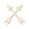 thumbnail image 1 of Unfinished Wood Crossed Arrows Shape | Craft Cutout 14" / 1/8", 1 of 3
