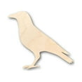thumbnail image 1 of Unfinished Wood Crow Shape - Bird - Wildlife - Craft - up to 46" DIY 46" / 1", 1 of 3