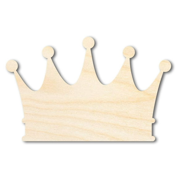 Unfinished Wood Crown Shape 16" / 1/4"