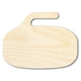 thumbnail image 1 of Unfinished Wood Curling Stone Shape | DIY Craft Cutout 10" / 1/8", 1 of 3