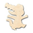 thumbnail image 1 of Unfinished Wood Cute Alligator Shape - Craft - up to 46" DIY 18" / 1", 1 of 3
