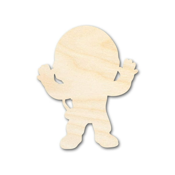 Unfinished Wood Cute Astronaut Shape | DIY Craft Cutout 5" / 1/8"