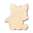 thumbnail image 1 of Unfinished Wood Cute Baby Fox Shape - Craft - up to 46" DIY 30" / 3/4", 1 of 3