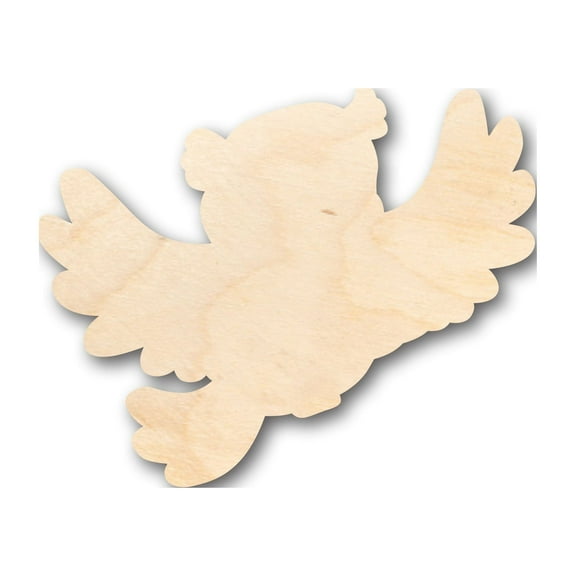 Unfinished Wood Cute Bird Shape - Craft - up to 46" DIY 14" / 1/2"