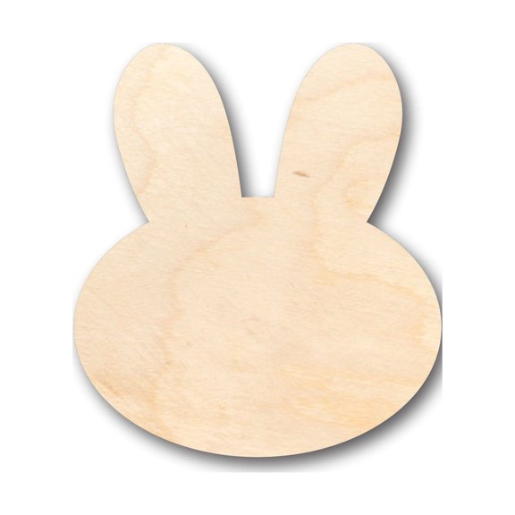 Unfinished Wood Cute Bunny Shape - Craft - up to 46" DIY 46" / 1/2"