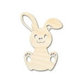 thumbnail image 1 of Unfinished Wood Cute Bunny Shape - Easter Spring Kids Craft - up to 46" DIY 5" / 1/2", 1 of 4