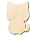 thumbnail image 1 of Unfinished Wood Cute Cat Shape - Craft - up to 46" DIY 10" / 1/2", 1 of 3