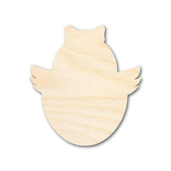 Unfinished Wood Cute Chicky Shape | DIY Craft Cutout | up to 46" DIY 3" / 1/2"