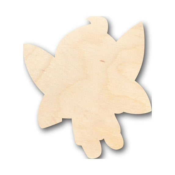 Unfinished Wood Cute Fairy Shape - Craft - up to 46" DIY 14" / 1/2"