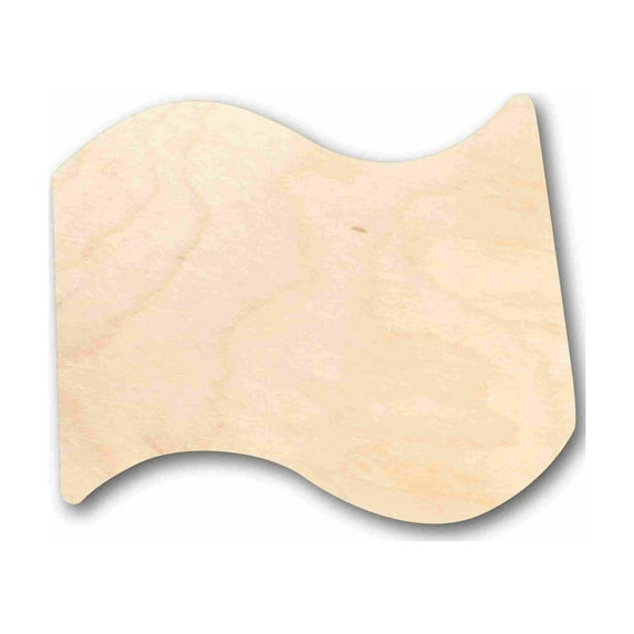 Unfinished Wood Cute Flag Silhouette - Craft- up to 46" DIY 36" / 1/2"