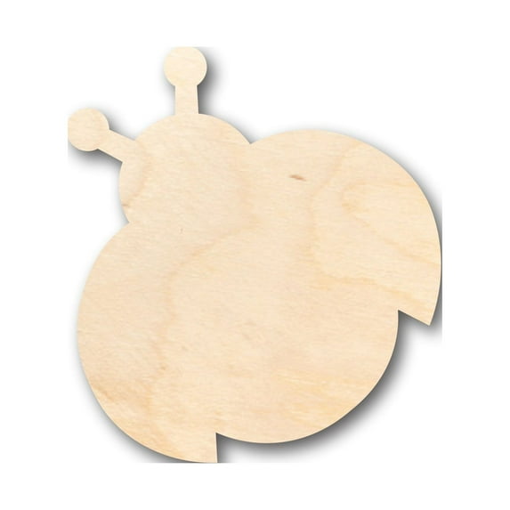 Unfinished Wood Cute Ladybug Shape - Craft - up to 46" DIY 14" / 1/4"