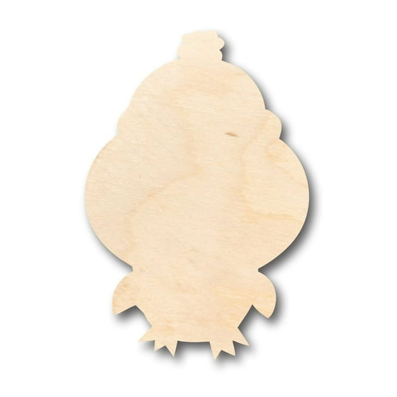 Unfinished Wood Cute Penguin Shape - Craft - up to 46" DIY 20" / 1/4"