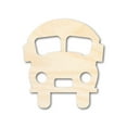 thumbnail image 1 of Unfinished Wood Cute School Bus Shape | Back to School | Kids Crafts | Craft Cutout 42" / 3/4", 1 of 4