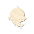 thumbnail image 1 of Unfinished Wood Cute Shark Shape - Craft - up to 46" 42" / 1/2", 1 of 5
