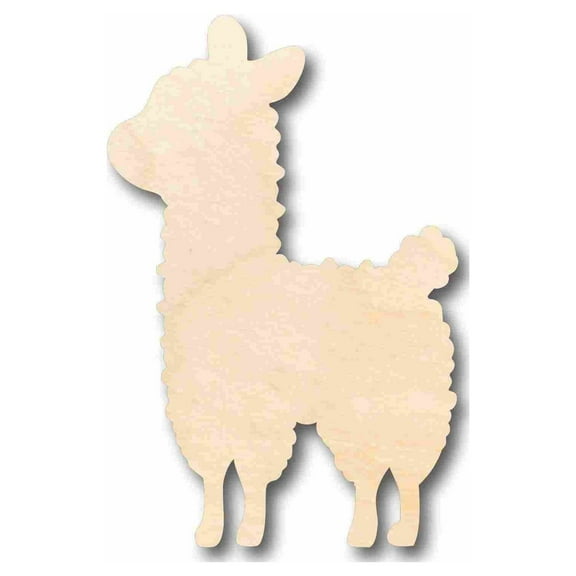 Unfinished Wood Cute Sheep Silhouette - Craft- up to 46" DIY 6" / 1/8"