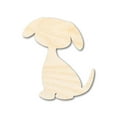 thumbnail image 1 of Unfinished Wood Cute Sitting Dog Silhouette 30" / 1/2", 1 of 3