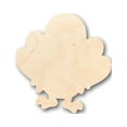 thumbnail image 1 of Unfinished Wood Cute Turkey Shape - Craft - up to 46" DIY 12" / 1/8", 1 of 3