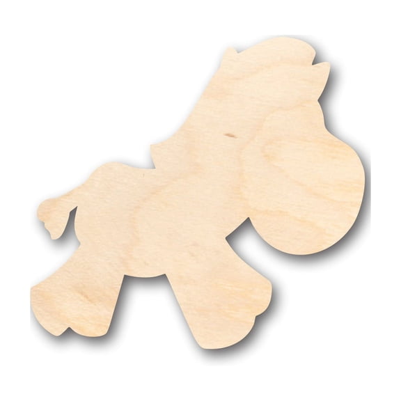 Unfinished Wood Cute Zebra Shape - Craft - up to 46" DIY 30" / 1/2"