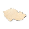 thumbnail image 1 of Unfinished Wood Czech Republic Shape - Country - Craft - up to 46" DIY 5" / 1/2", 1 of 3