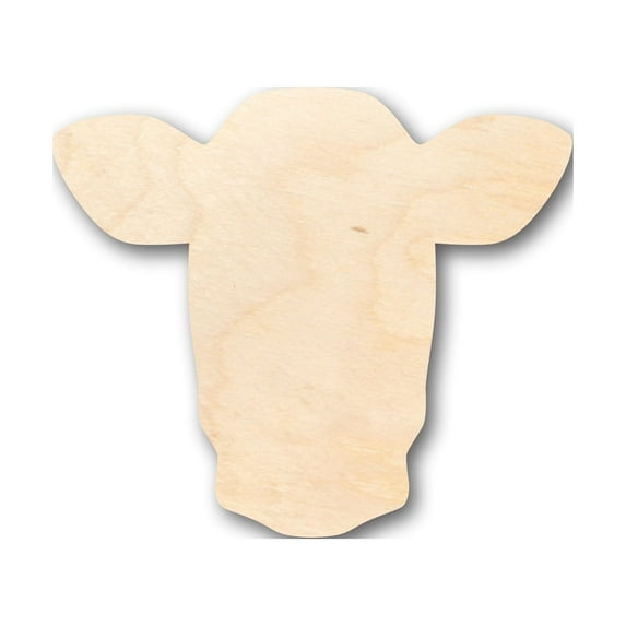 Unfinished Wood Dairy Cow Shape - Craft - up to 46" DIY 7" / 1/8"
