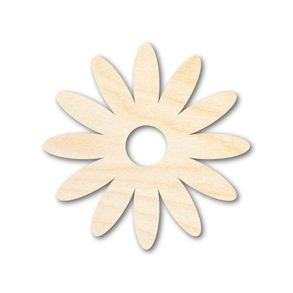 Unfinished Wood Daisy Shape 16" / 1/4"
