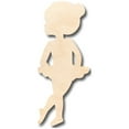 thumbnail image 1 of Unfinished Wood Dancer Shape - Craft - up to 46" DIY 16" / 3/4", 1 of 3