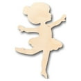 thumbnail image 1 of Unfinished Wood Dancer Shape - Craft - up to 46" DIY 4" / 1/4", 1 of 3