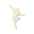 thumbnail image 1 of Unfinished Wood Dancer Shape - Dance Craft - up to 46" DIY 30" / 1/4", 1 of 4