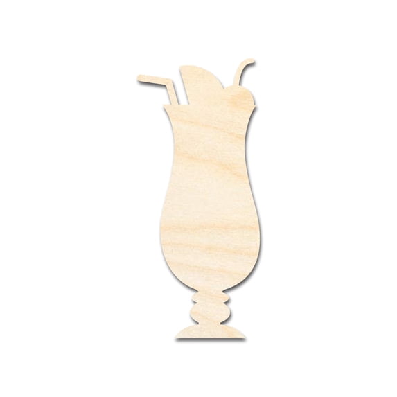 Unfinished Wood Daquari Shape | DIY Craft Cutout 30" / 1/4"