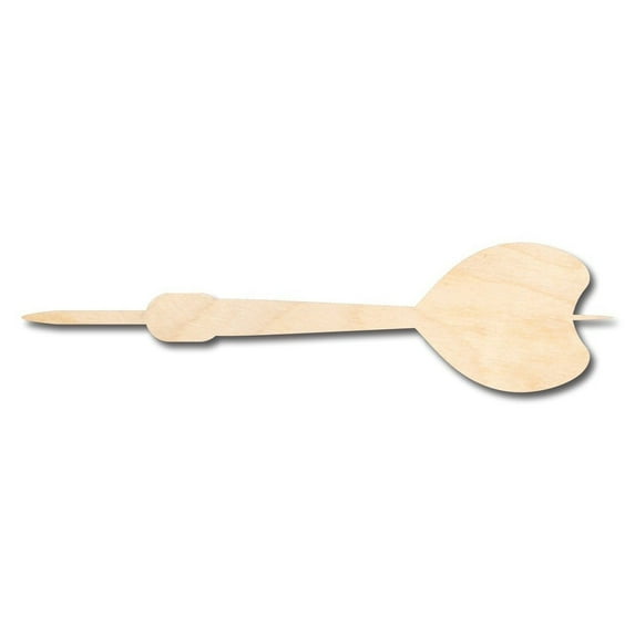 Unfinished Wood Dart Shape - Craft - up to 46" DIY 14" / 1/8"
