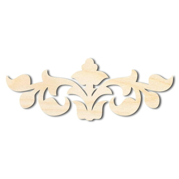 Unfinished Wood Deco Border Silhouette - Craft - up to 36" DIY 46" / 3/4"