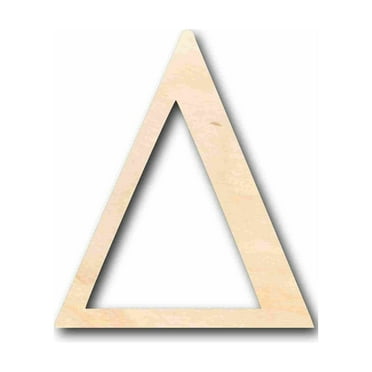 Unfinished Wood Delta Silhouette - Craft- up to 46" DIY 10" / 1/8"