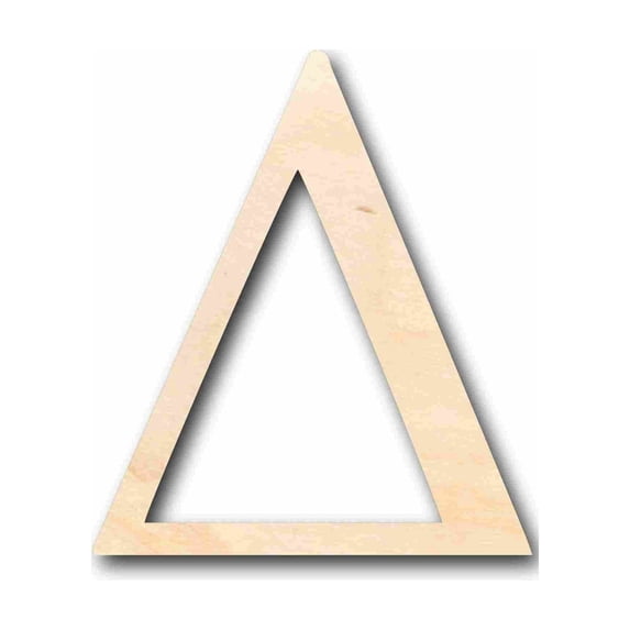 Unfinished Wood Delta Silhouette - Craft- up to 46" DIY 10" / 1/2"