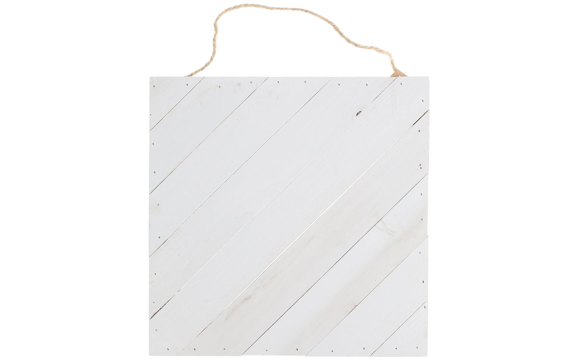 Unfinished Wood Diagonal Plank, 12" x 12"