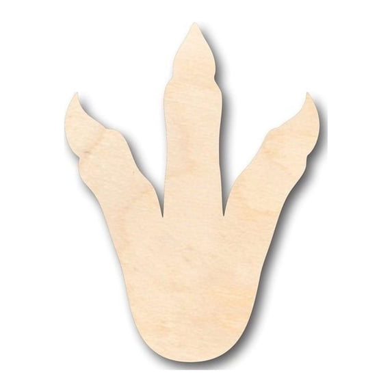Unfinished Wood Dinosaur Foot Shape - Craft - up to 46" DIY 24" / 1/8"