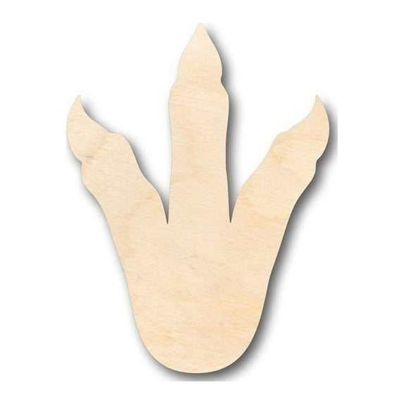Unfinished Wood Dinosaur Foot Shape - Craft - up to 46" DIY 4" / 1/4"