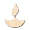 thumbnail image 1 of Unfinished Wood Diwali Shape - Craft - up to 46" DIY 4" / 1/2", 1 of 3