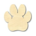thumbnail image 1 of Unfinished Wood Dog Paw Shape - Animal - Pet - Craft - up to 46" DIY 20" / 1/8", 1 of 4