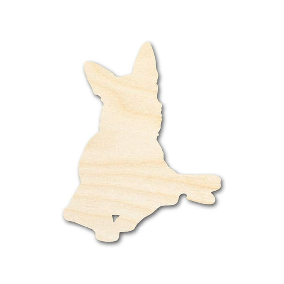 Unfinished Wood Dog Shape - up to 46" 30" / 1/4"