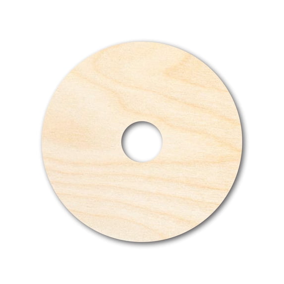Unfinished Wood Donut Shape - Food Craft - up to 46" DIY 42" / 1"