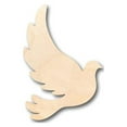 thumbnail image 1 of Unfinished Wood Dove Shape - Bird - Wildlife - Craft - up to 46" DIY 18" / 1/2", 1 of 3
