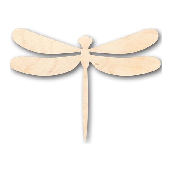 Unfinished Wood Dragonfly Shape - Insect - Wildlife - Craft - up to 46" DIY 20" / 1"