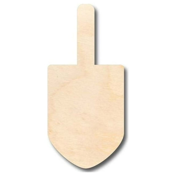 Unfinished Wood Dreidel Shape - Hanukkah - Craft - up to 46" DIY 4" / 1/8"